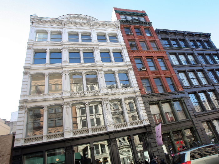 The owners of the luxurious four-bedroom, 6.5 bathroom penthouse spent four years renovating the home, which resides in a landmarked cast-iron condominium dating back to 1873.