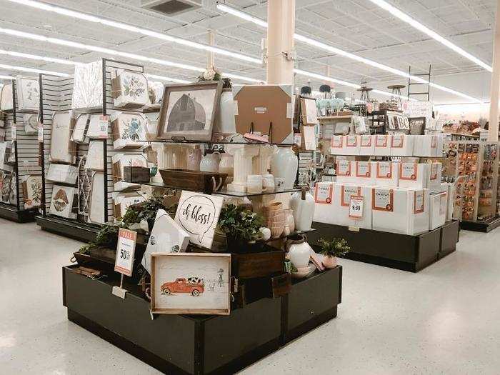 Much of what the store had was pretty random, like an entire aisle of antique-looking suitcases and mismatched home decor.