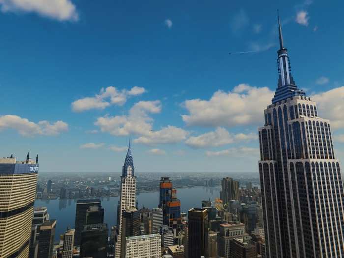 The Empire State Building (right) and the Chrysler Building (middle) are both in looking very similar to their real-life counterparts.