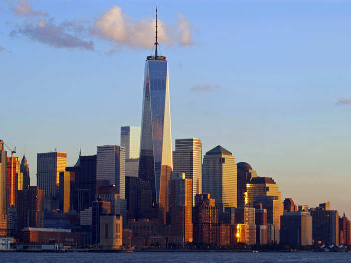 And here is One World Trade in real life. A slightly different design, but not too different.