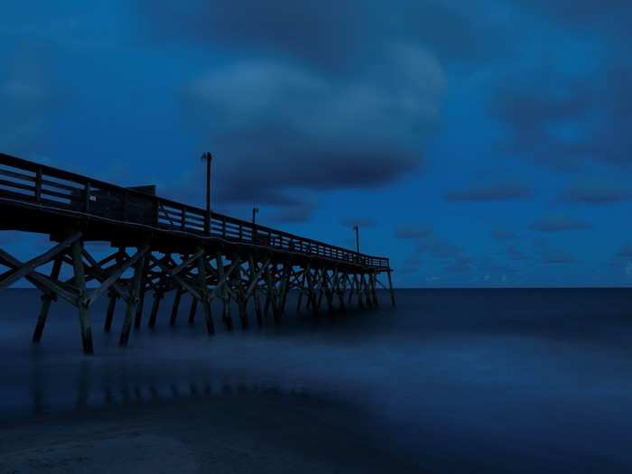 Some South Carolina landmarks, like the Surfside Beach Pier, still show signs of damage from 2016