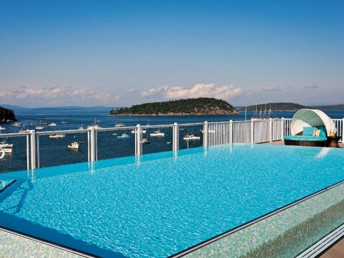 The best views from the hotel, however, can be seen from its rooftop pool.