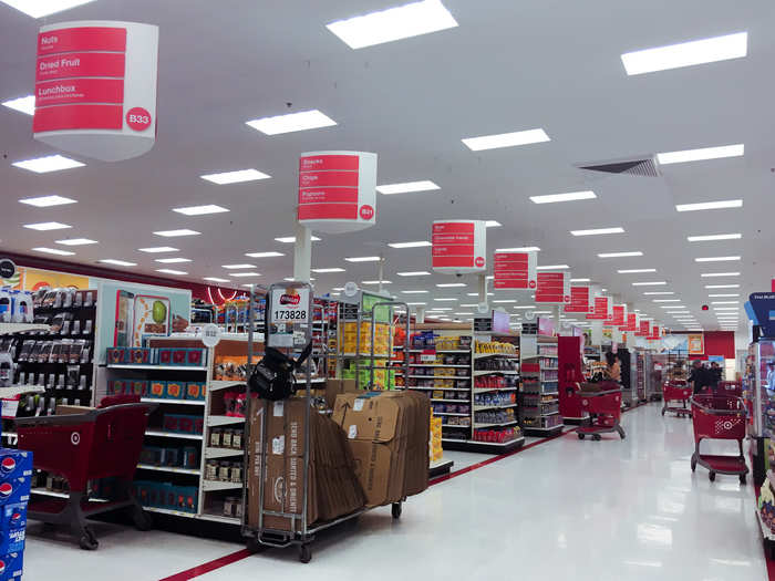 While Target did have a lot in store, Walmart definitely had a bigger variety of groceries at what seemed to be lower prices. It lacked healthy snacks, but it had a lot more fresh fruits and vegetables. Even though both stores have similar grocery offerings online, Walmart was the clear winner.