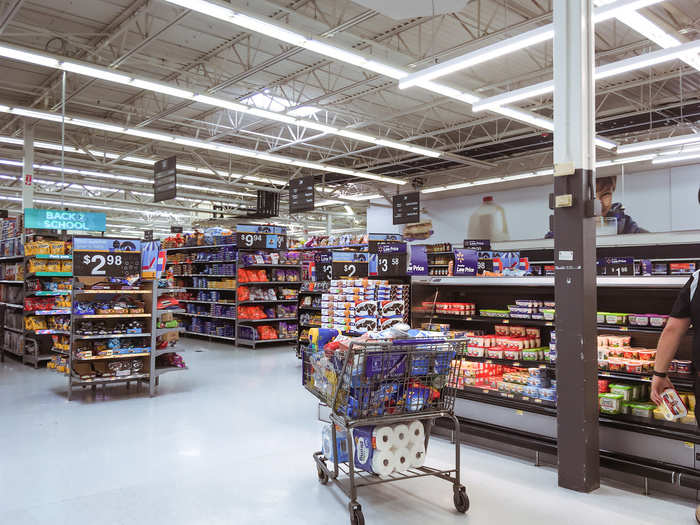 All in all, I was impressed by how much fresh food Walmart had. The wide aisles and clear organization made it an easy shopping experience, and everything was inexpensive. The one thing it seemed to be missing was healthier food options.