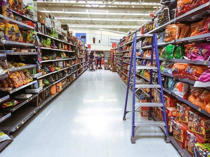 There were entire aisles for chips, candy, and other snacks, but it definitely seemed to be lacking healthy options outside of fresh food.