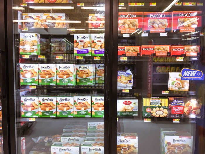 ... and a ton of frozen meals to choose from. Most shelves were well-stocked.