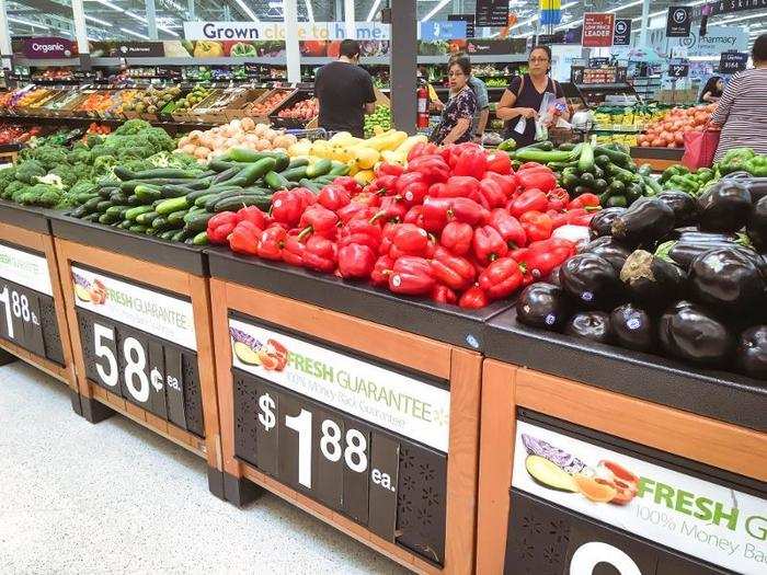 There was a ton of fresh produce, and most fruits and vegetables were under $2 each. Everything looked ripe and ready to be eaten.