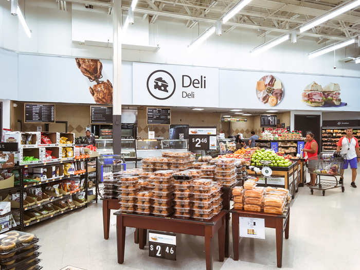 A fresh deli counter offered meals and catering.