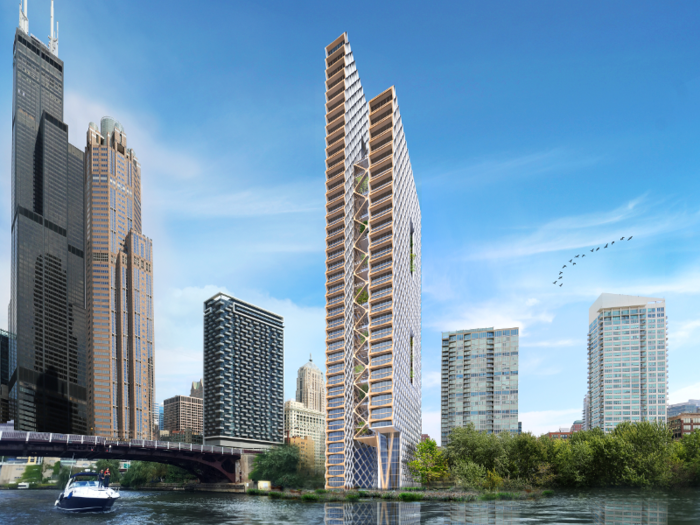 Architects in Chicago have proposed an 80-story skyscraper made from wood.