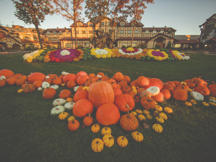 The Lodge looks especially inviting in the fall.