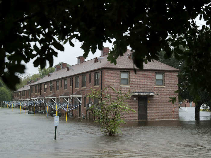 New Bern has been hit hard. As of 3:30 a.m. local time Friday, some 150 people in the city were trapped and waiting for help.