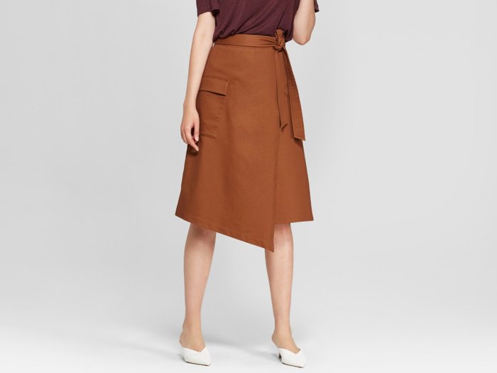 A fresh take on a wrap skirt