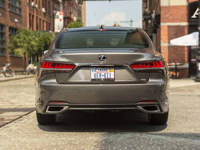 As a large sedan, the LS boasts a sizable trunk out back.