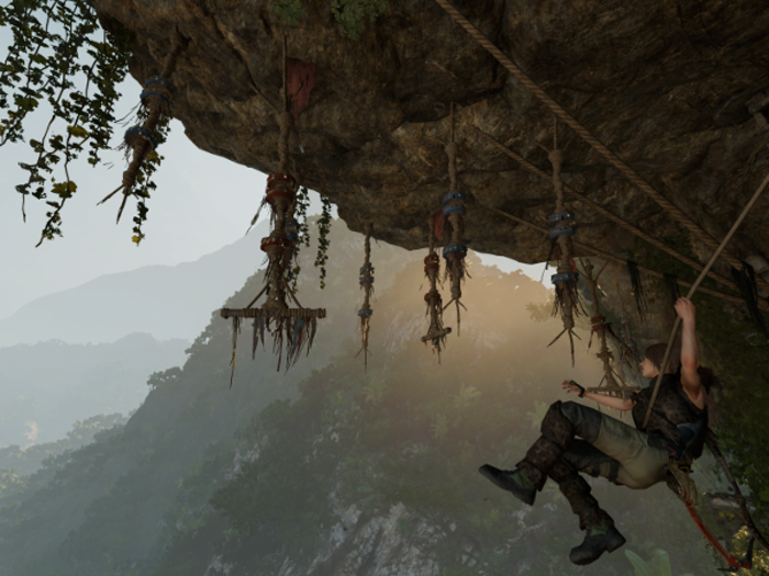 "Shadow of the Tomb Raider" certainly takes Lara to new heights.