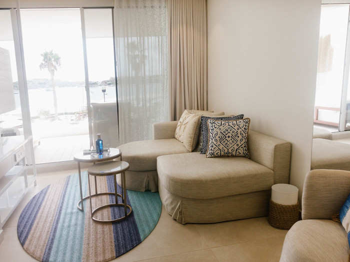 Rooms at the hotel start at around $350 a night and can go up to a few thousand a night and fluctuate based on season and availability. I had a Deluxe Junior Suite with Sea View, which runs for a little over a $1,000,