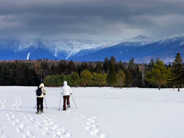 ... and skiing at New Hampshire