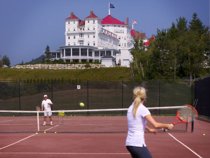 Guests can also play tennis on the red-clay courts, which were put on the map in 1973 when they hosted the Volvo International Tennis Tournament.