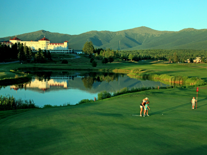 On the grounds of the resort are two golf courses, one 18-hole and one 9-hole.