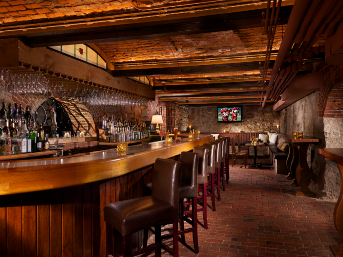 The aptly-named Cave bar is a Prohibition-era speakeasy with stone walls and live entertainment in the evenings.