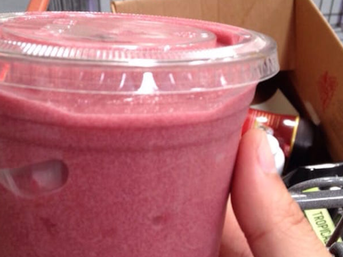 ... and others go for berry smoothies instead