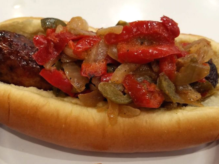 Italian sausage sandwiches are also a flavorful option at the food court