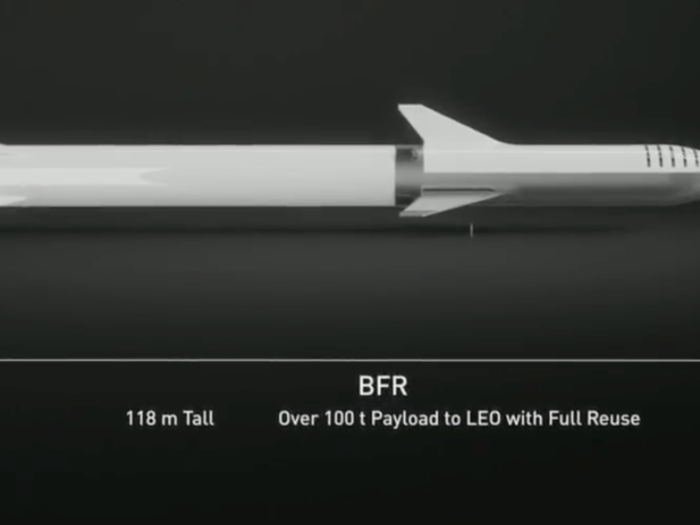 The new BFR grew nearly four stories: from 348 feet tall to 387 feet tall. However, its ability to haul into orbit a payload of about 100 tons stayed the same.