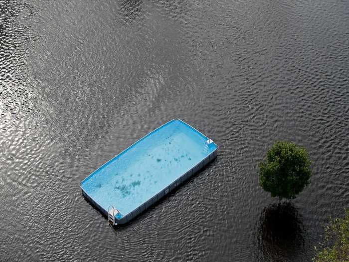 The combination of rising river levels and rainfall in Lumberton caused officials to warn of unprecedented damage and that the "the worst is yet to come."