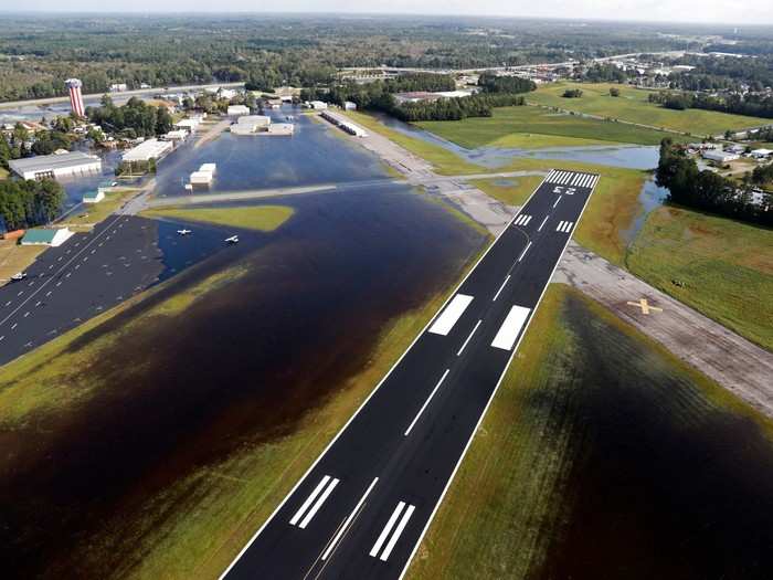 The runways at Elizabethtown, North Carolina