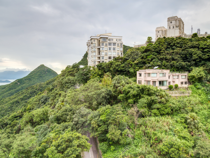 The neighborhood, called the Peak, which is short for Victoria Peak, is known for being one of the most expensive residential neighborhoods areas of Hong Kong — and the world. It