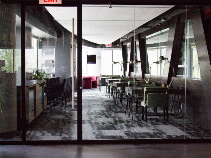 The meeting space connects to a room that was originally intended to be a touch-down space for different companies, but Merton has been approached by individuals wanting to rent the dry space.