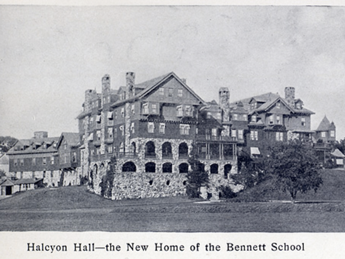 Halcyon Hall in Millbrook, New York was built as a luxury hotel in 1893 and became part of Bennett College in 1907. The women