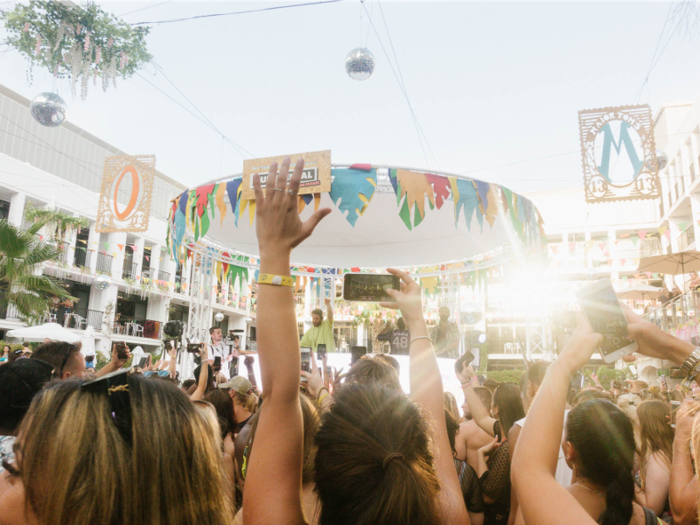 In contrast to Mykonos, some of the biggest DJs play pool party sets at everywhere from Ibiza Rocks to megaclub Ushuaia. I saw British group Rudimental perform.