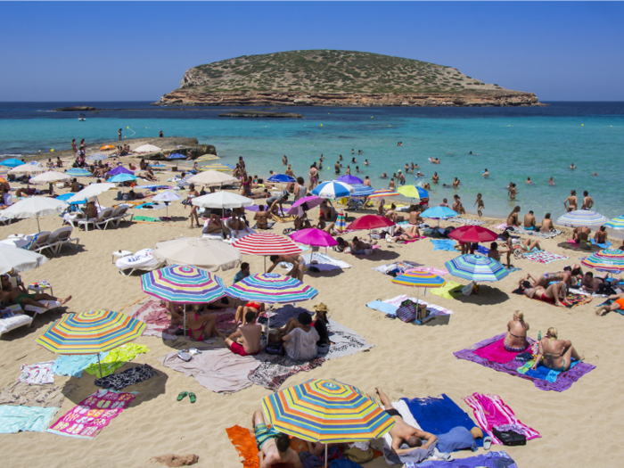 As Ibiza is considerably larger than Mykonos, there