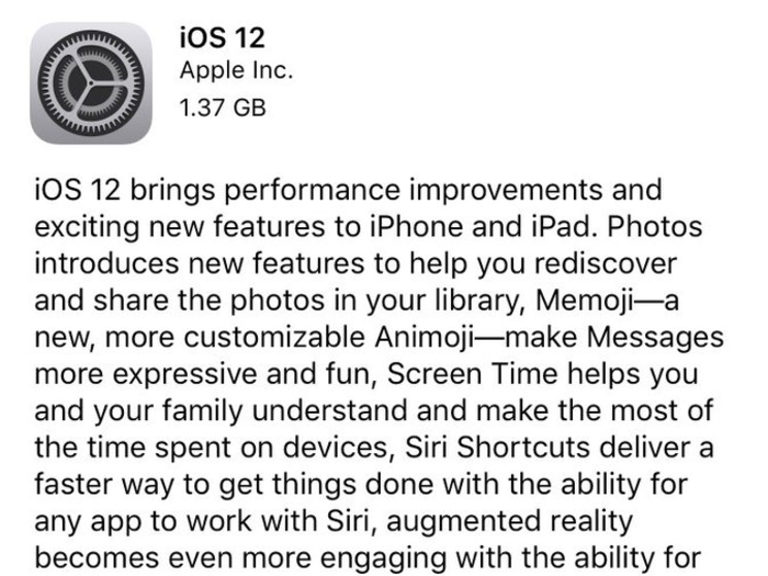 In addition to making sure you have the right equipment, you also need to update your iPhone to iOS 12