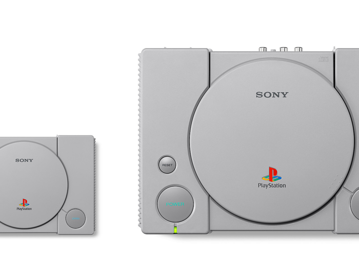 The differences between the PlayStation Classic (left) and the PlayStation One (right) largely come down to one thing: Size.