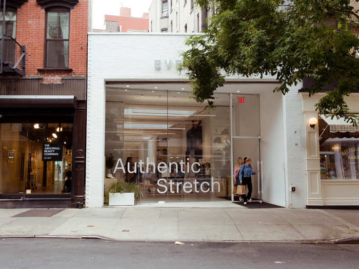 Everlane, which opened its first physical store in January, first opened as a pop-up shop before opening its permanent shop at 28 Prince Street.