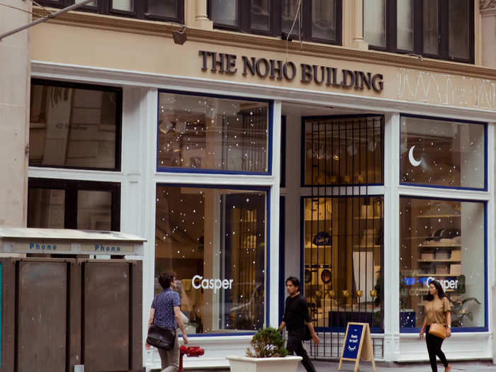 A lot of the startups opening in the area spill over to nearby neighborhoods like NoHo and Nolita, like Casper and Everlane.