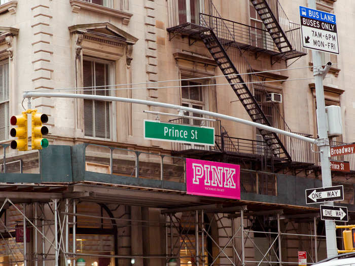 In SoHo, there are three main corridors CBRE looks at: Prince Street...