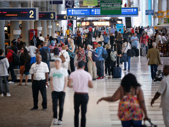 9. Fort Lauderdale-Hollywood International Airport: 744 points.