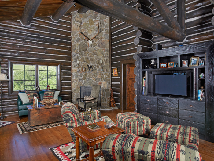 Central to each cabin is a great room similar to that in the main home. Each cabin also includes a full kitchen.