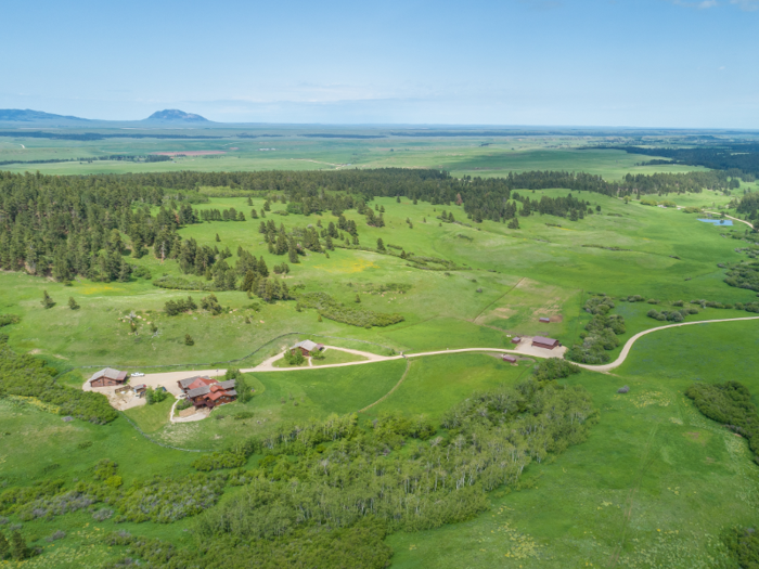 The land is approximately one-third grasslands and two-thirds rolling timberlands.