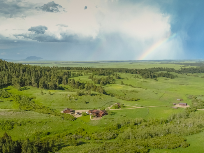 The Montana ranch sits outside Lewistown, Montana, a town of less than 6,000 people which the listing describes as looking like it "might have stepped out of 1950s Western set."