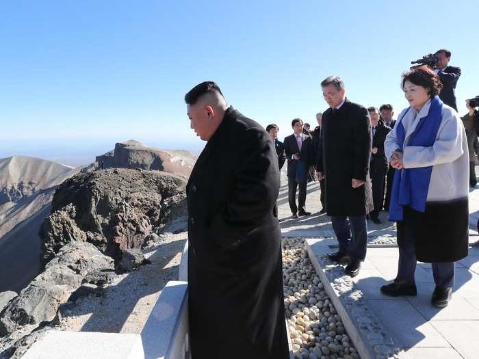 It has previously been said that Kim Jong-un visits the mountain when he has big decisions to make.