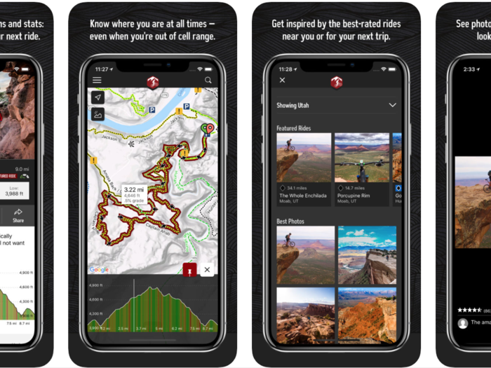 MTB Project is the best app for finding your way around trail systems for hiking or biking.