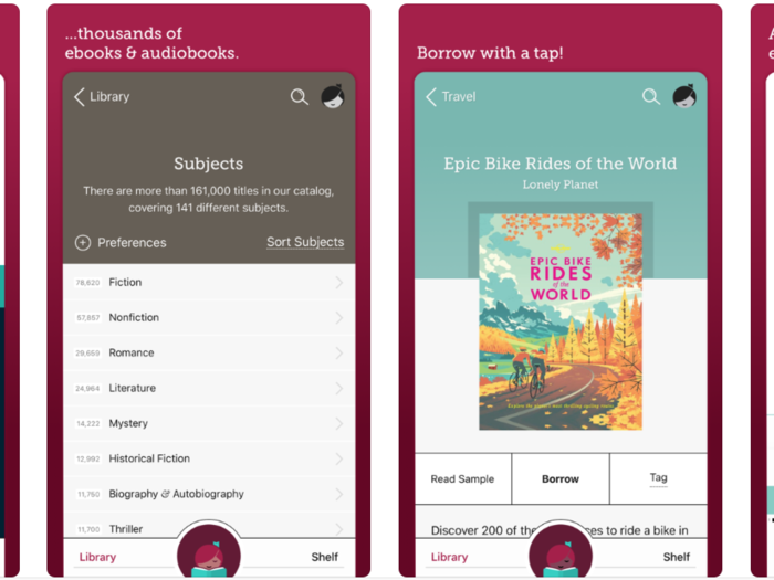 Libby lets you rent books from your local library.