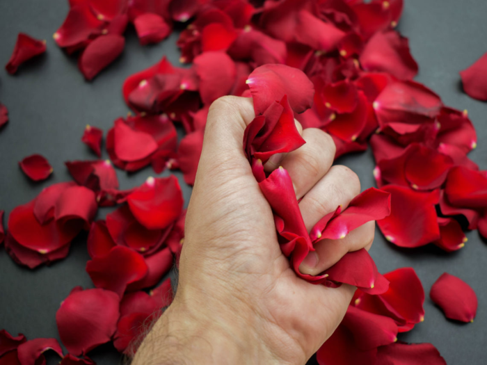 The hotel provides a tuxedo and an evening gown for the couple and will prepare Champagne and rose petals in the room at the end of the night.