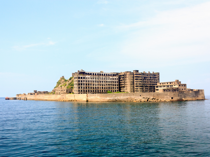 Japan’s Hashima Island, nicknamed "Battleship Island," was once one of the most densely populated areas in the world, but no one has lived there since the mid-1970s.