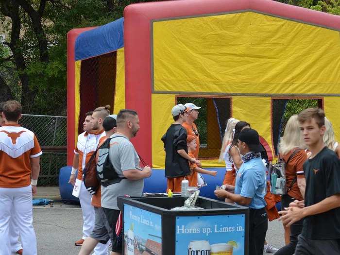 A bouncy house.