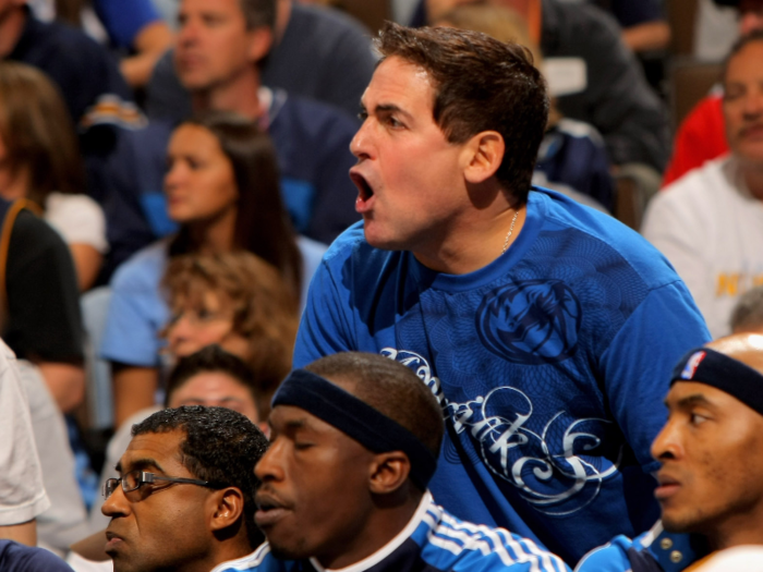 He raised his profile by sitting courtside at Mavericks games and drew attention for his animated reactions and media outbursts.