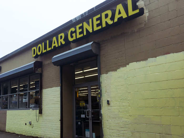 Finally we went to Dollar General, which was down the block from Dollar Tree.